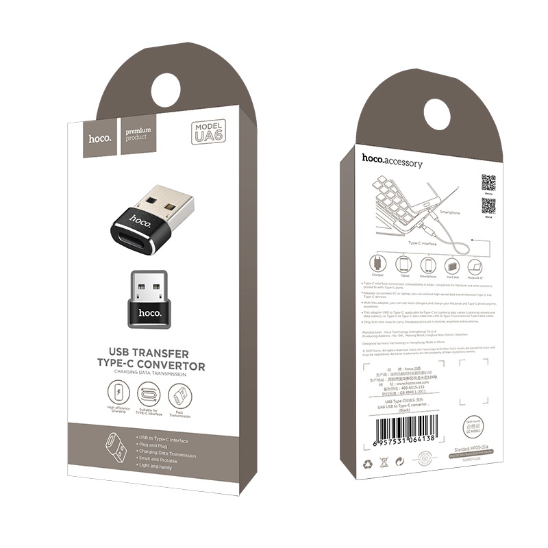 Adaptateur USB-A vers Type C UA6 HOCO
