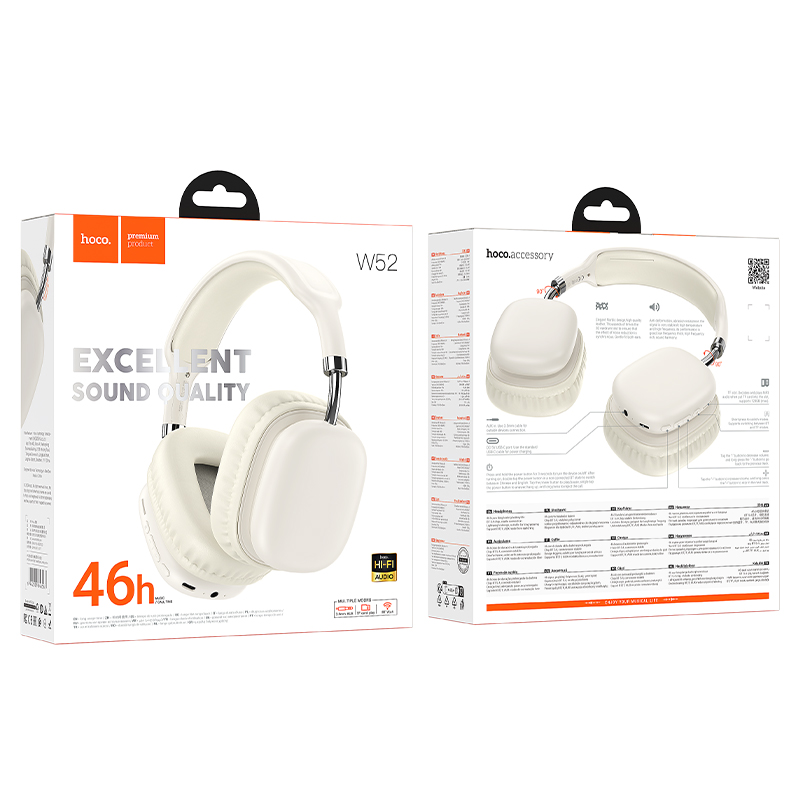 Casque sans fil & filaire W52 Hoco