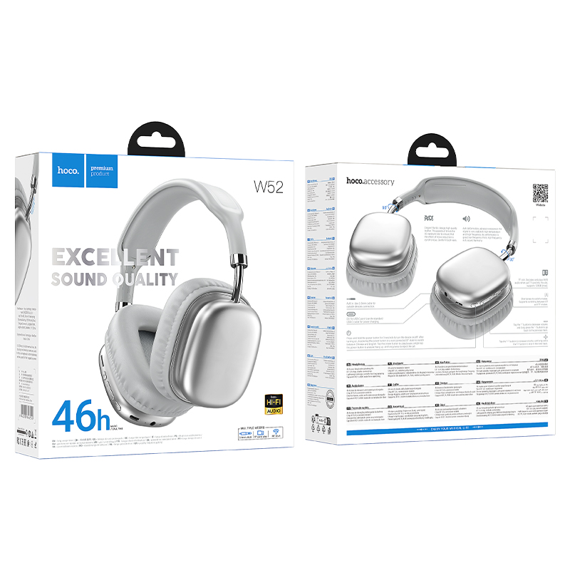 Casque sans fil & filaire W52 Hoco – Image 10