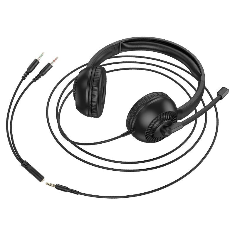 Casque filaire pour centre d’appels W112 HOCO – Image 3