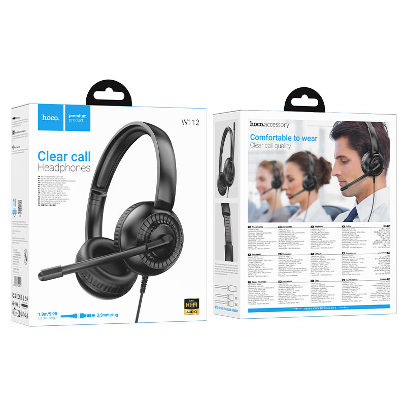 Casque filaire pour centre d’appels W112 HOCO