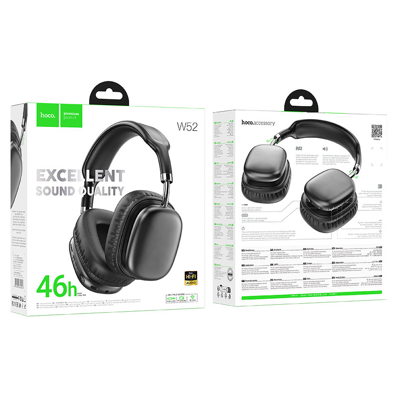 Casque sans fil & filaire W52 Hoco – Image 11