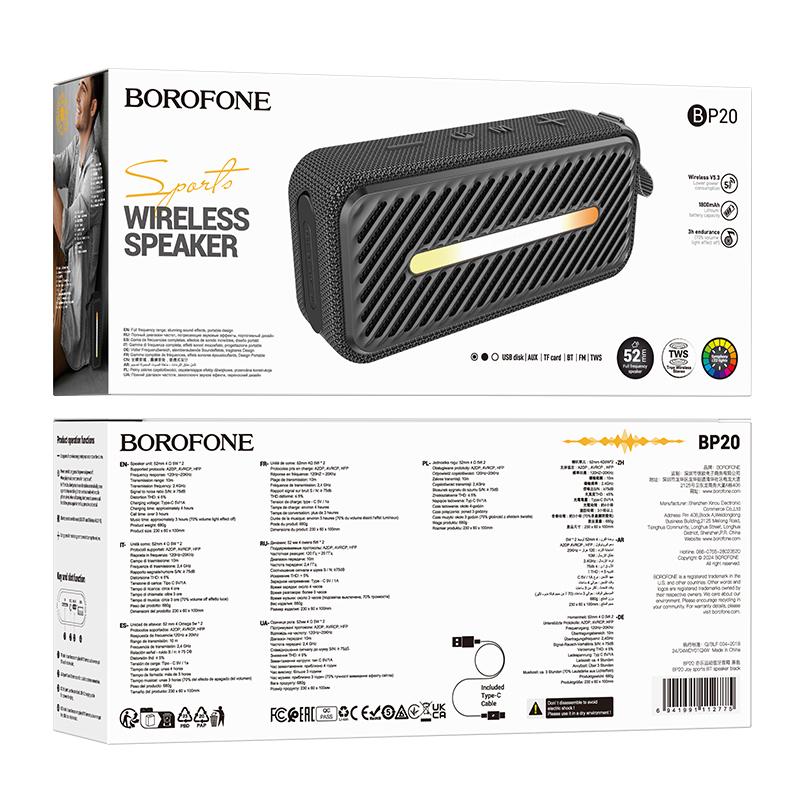 Enceinte sans fil Bluetooth BP20 BOROFONE – Image 3
