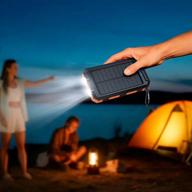 Power Bank à Énergie Solaire avec Lampe LED J164 HOCO