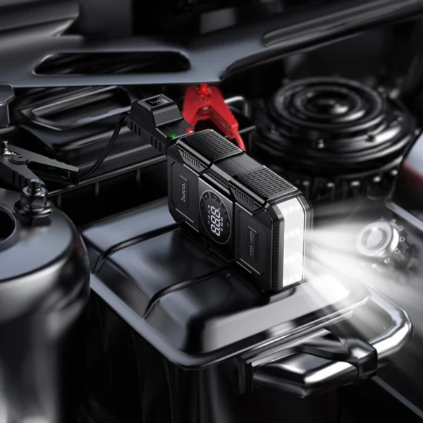 Démarreur de Voiture & Gonfleur Intelligent 4-en-1 QS6 HOCO – Image 7