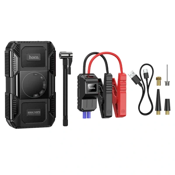 Démarreur de Voiture & Gonfleur Intelligent 4-en-1 QS6 HOCO – Image 5