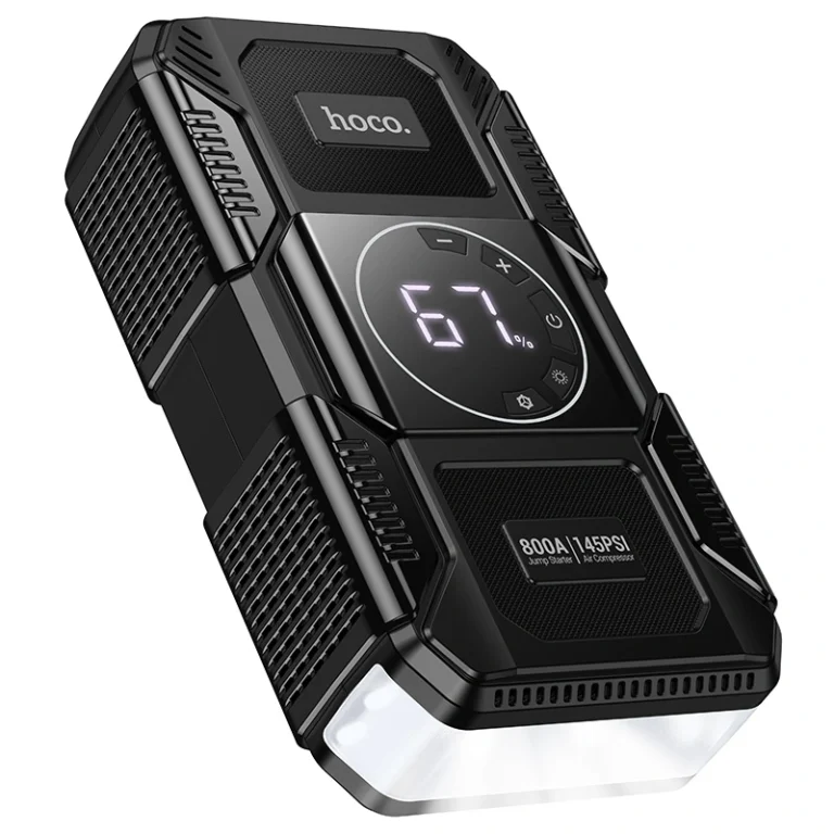 Démarreur de Voiture & Gonfleur Intelligent 4-en-1 QS6 HOCO – Image 3