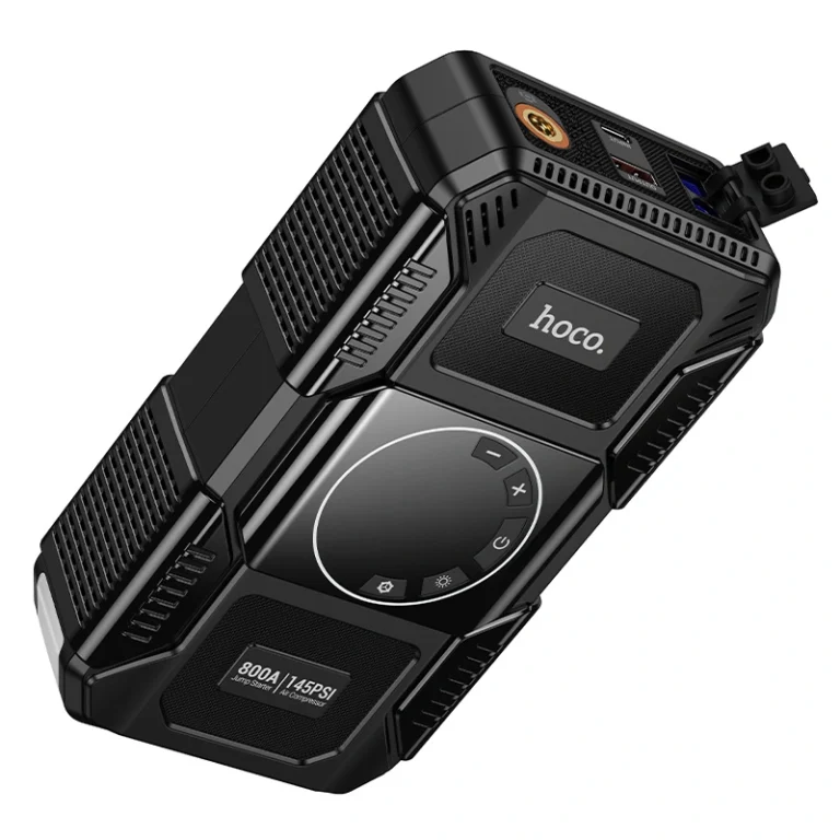 Démarreur de Voiture & Gonfleur Intelligent 4-en-1 QS6 HOCO – Image 2