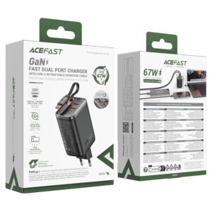 Chargeur Rapide PD67W avec câble USB-C intégré A111 ACEFAST
