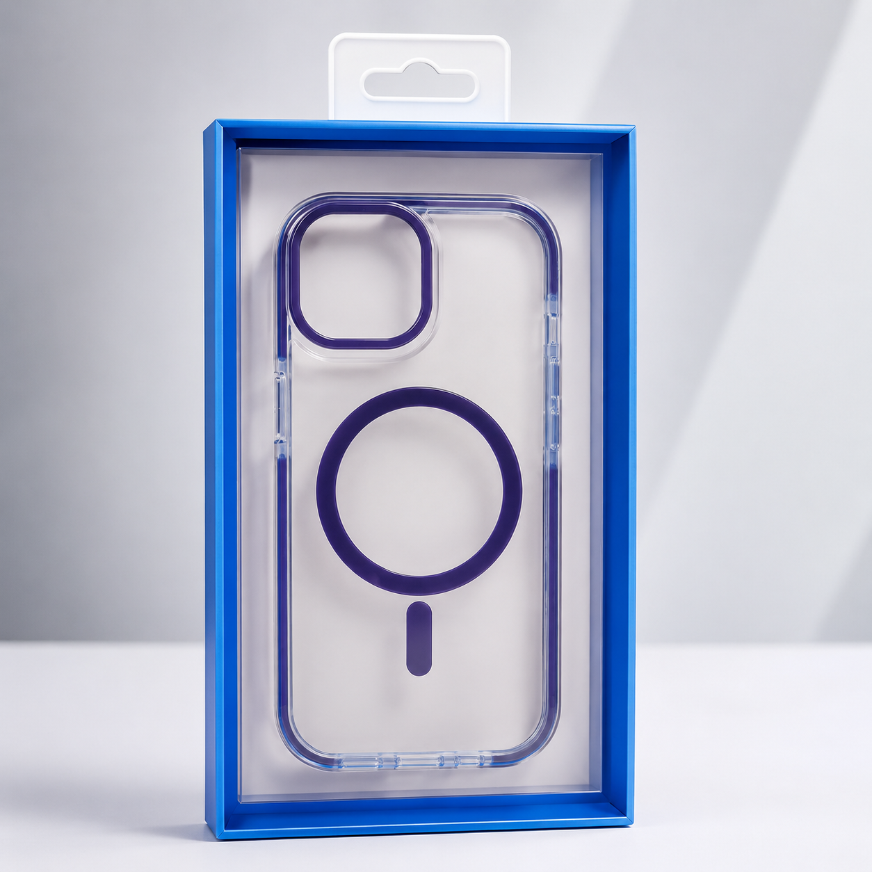Coque Magnétique Transparente Violet pour iPhone 15 HOCO – Image 2