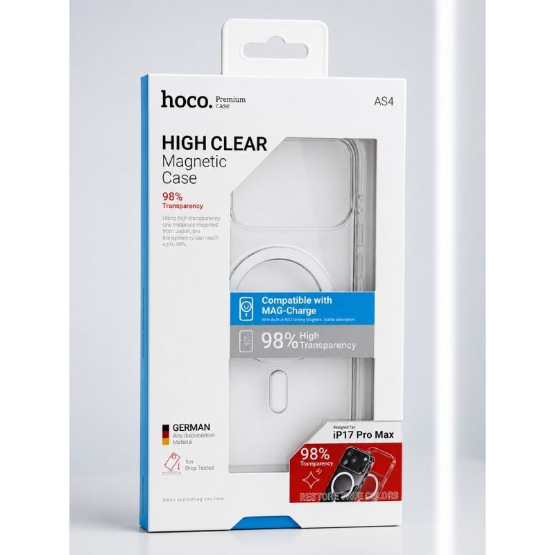 Coque Transparente MagSafe iPhone 17 Pro Max HOCO