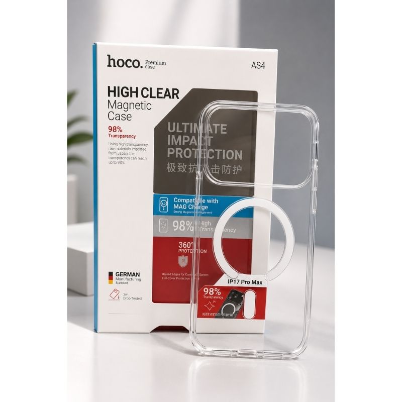Coque Transparente MagSafe iPhone 17 Pro Max HOCO