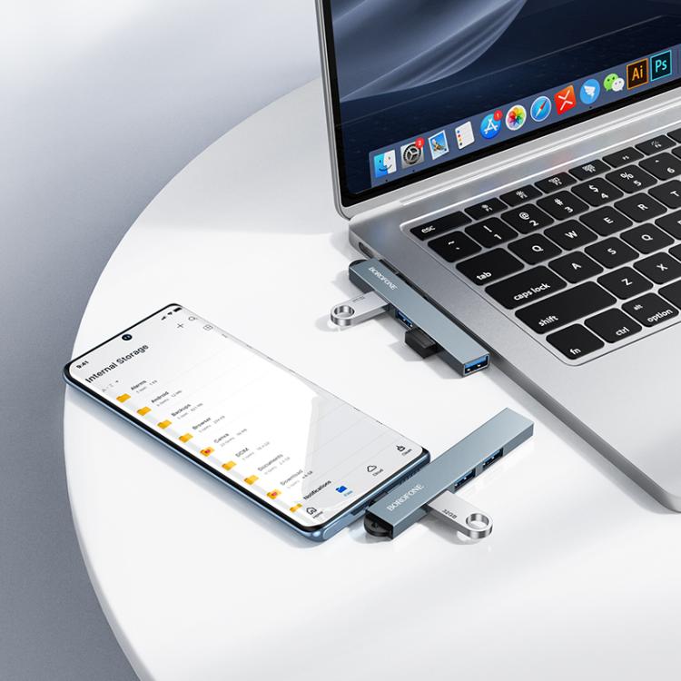 Hub USB-C 4-en-1 FH1A BOROFONE
