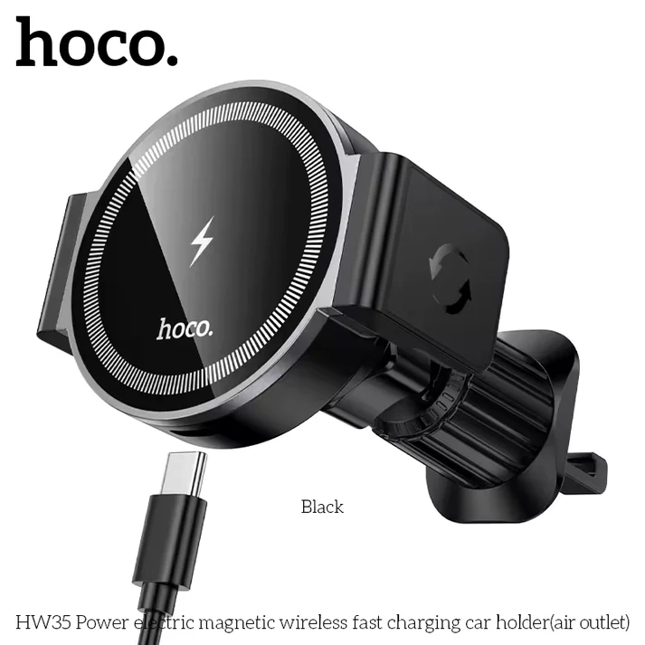 Support Magnétique Charge Sans Fil 15W HW35 HOCO