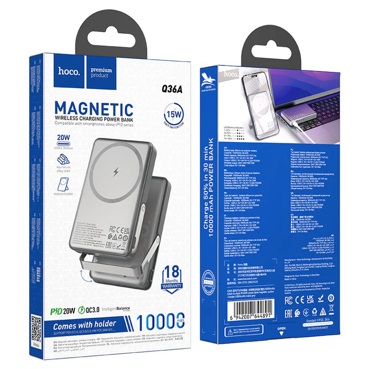 Batterie Magnétique 10000mAh 20W Q36A HOCO