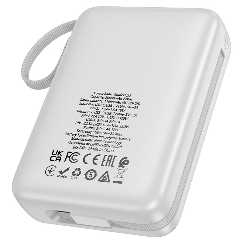 Power Bank 20 000 mAh Q39 HOCO