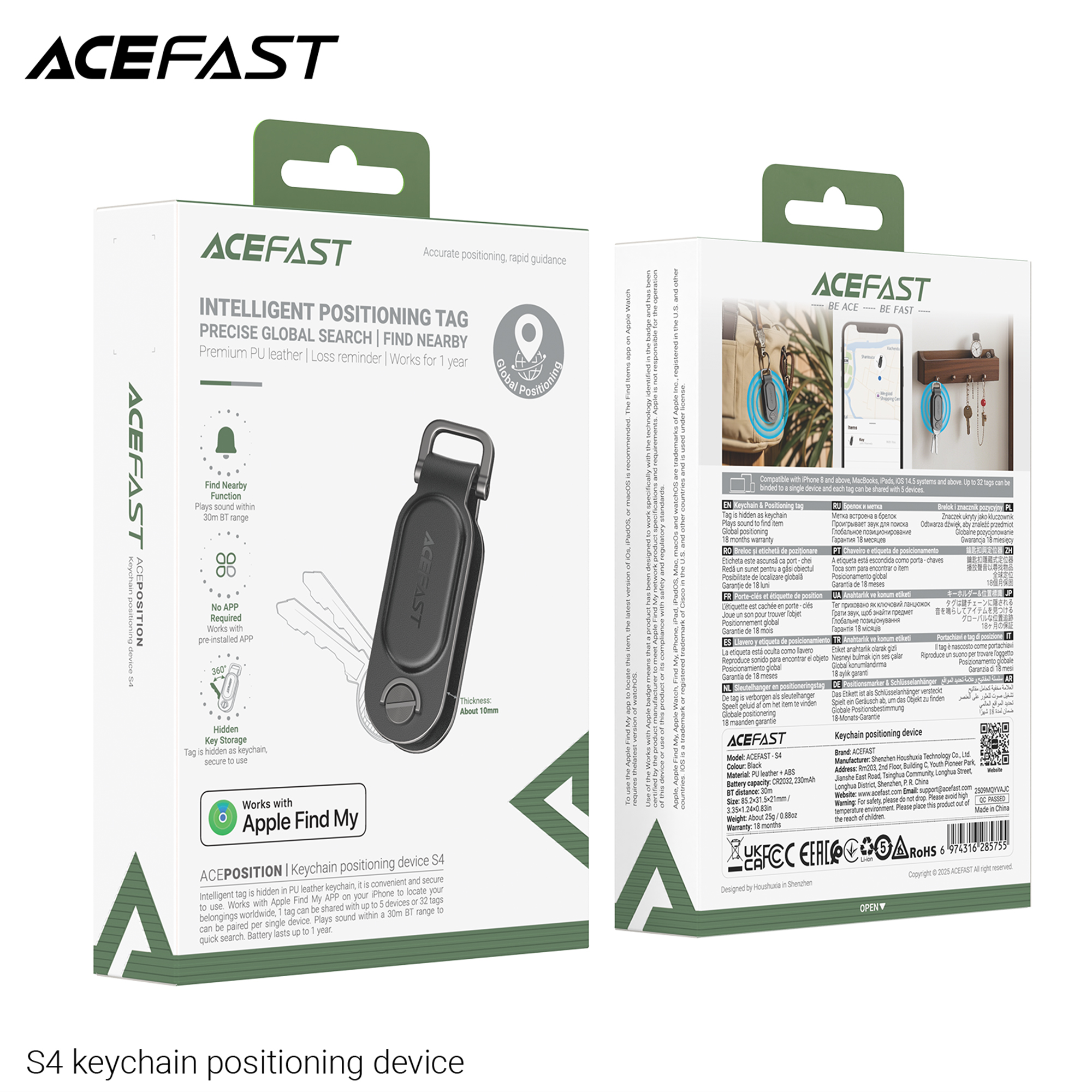 Porte-clés Traceur S4 ACEFAST