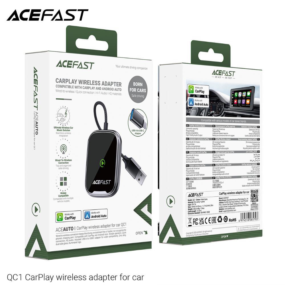 Adaptateur CarPlay sans fil QC1 ACEFAST