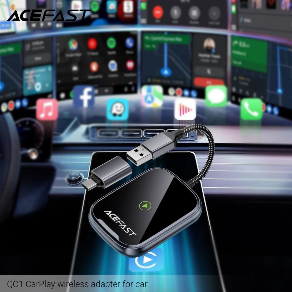 Adaptateur CarPlay & Android Auto Sans Fil QC1 ACEFAST – Image 7