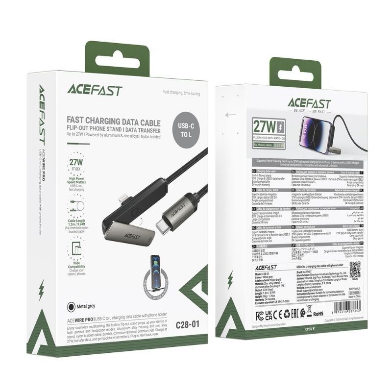 Câble USB-C vers Lightning 27W C28-01 – ACEFAST