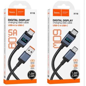 Câble de charge avec écran X118 HOCO