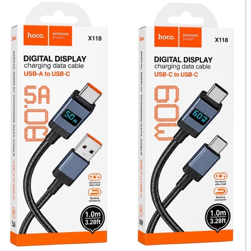 Câble de charge avec écran X118 HOCO