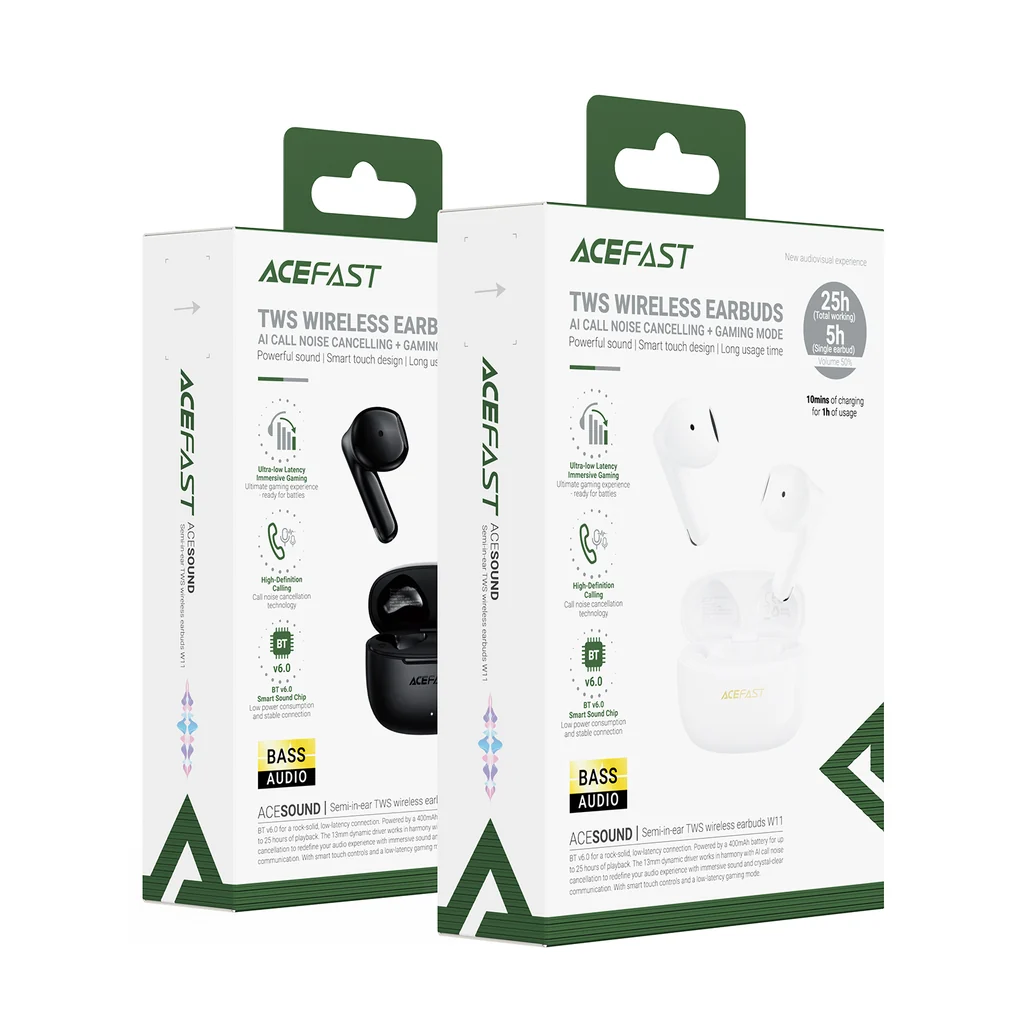 Écouteurs TWS Bluetooth 6.0 W11 ACEFAST