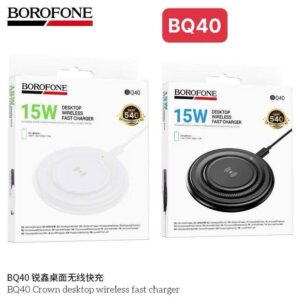 Crown Chargeur Sans Fil 15W BQ40 BOROFONE