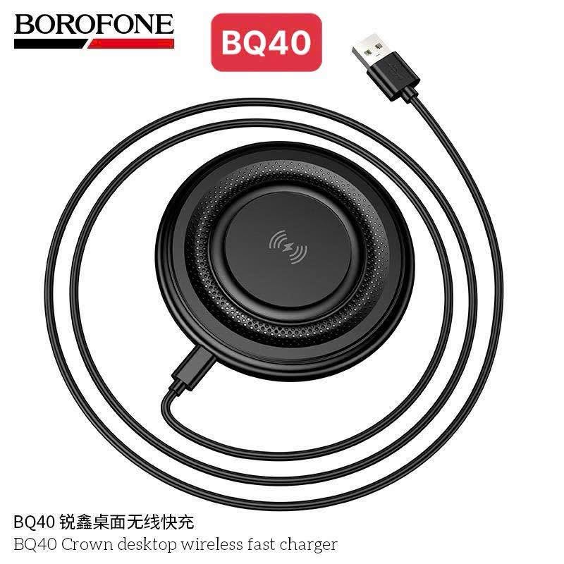 Crown Chargeur Sans Fil 15W BQ40 BOROFONE – Image 3
