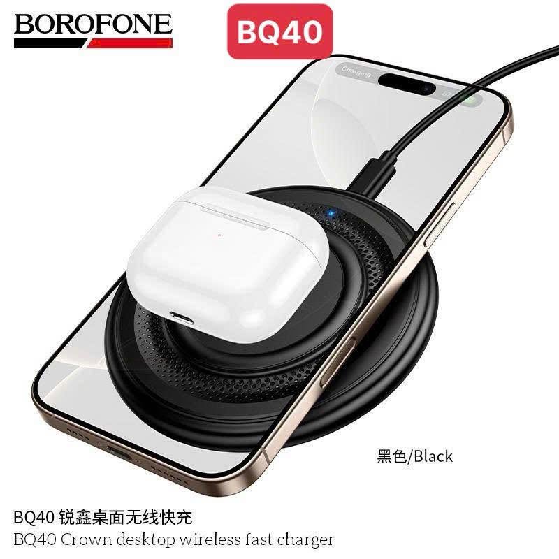 Crown Chargeur Sans Fil 15W BQ40 BOROFONE – Image 4
