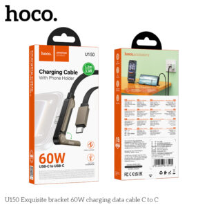 Câble USB-C 60W avec Support Téléphone U150 HOCO