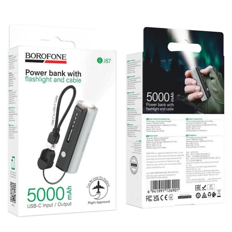 Batterie Externe 5000 mAh USB-C BJ87 BOROFONE