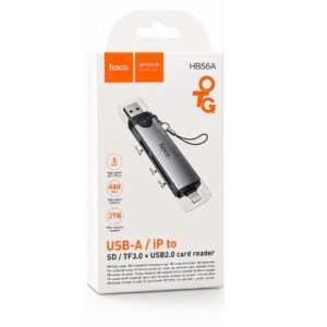 Lecteur de Cartes SD/TF USB-A & Lightning HB56A HOCO