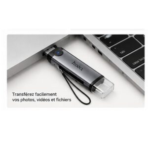 Lecteur de Cartes SD/TF USB-A & Lightning HB56A HOCO