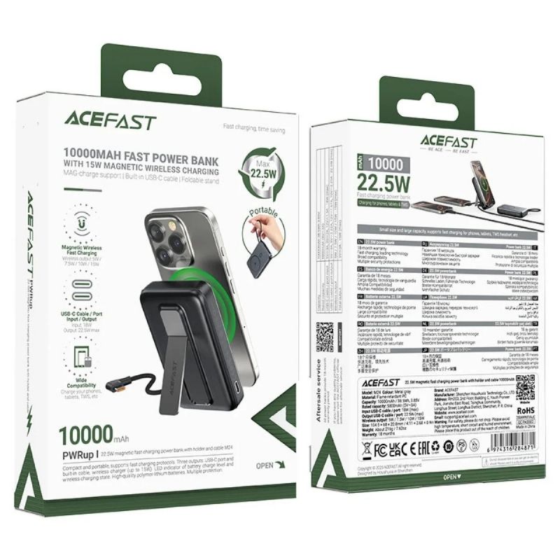 Batterie Externe Magnétique 10 000 mAh M24 ACEFAST