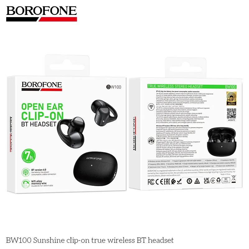 Écouteurs OWS à Clip BW100 BOROFONE