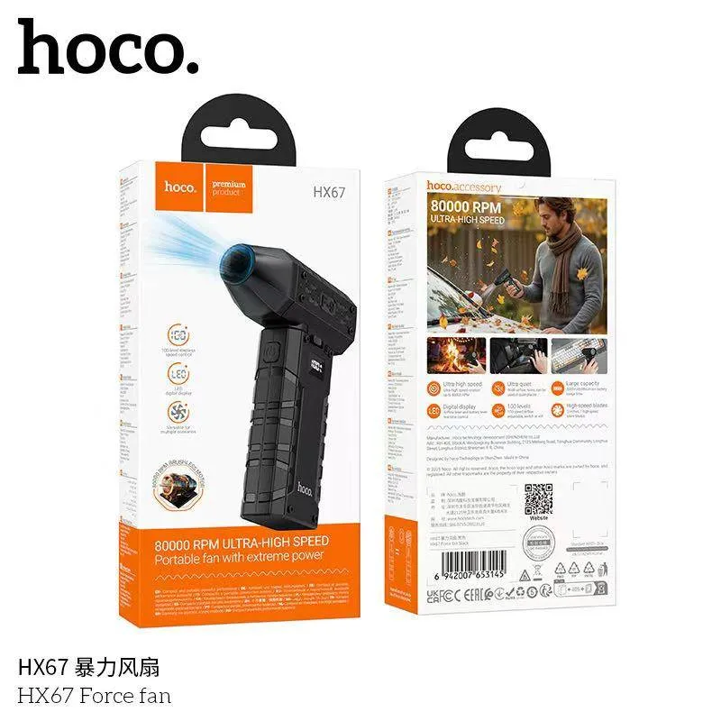 Ventilateur Portable 80 000 tr/min HX67 HOCO