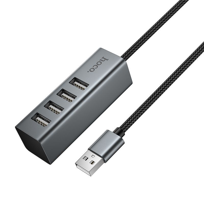 Hub USB-A 4 en 1 avec 4 Ports USB 2.0 480 Mbps HB1A HOCO