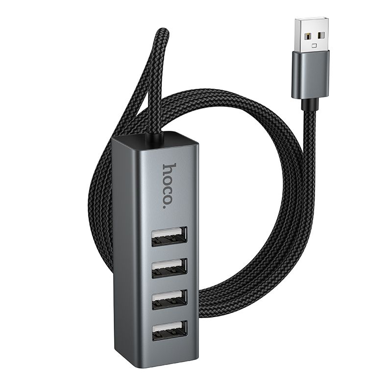 Hub USB-A 4 en 1 avec 4 Ports USB 2.0 480 Mbps HB1A HOCO