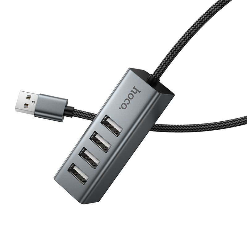 Hub USB-A 4 en 1 avec 4 Ports USB 2.0 480 Mbps HB1A HOCO
