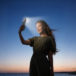 Lampe LED Selfie Haute Luminosité Réglable K160 HOCO