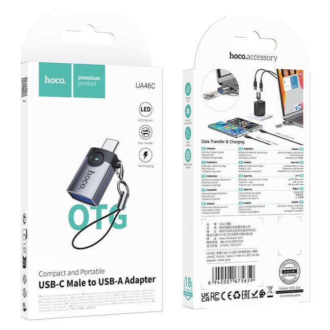Adaptateur OTG USB-C vers USB-A 3.0 UA46C HOCO – Image 6