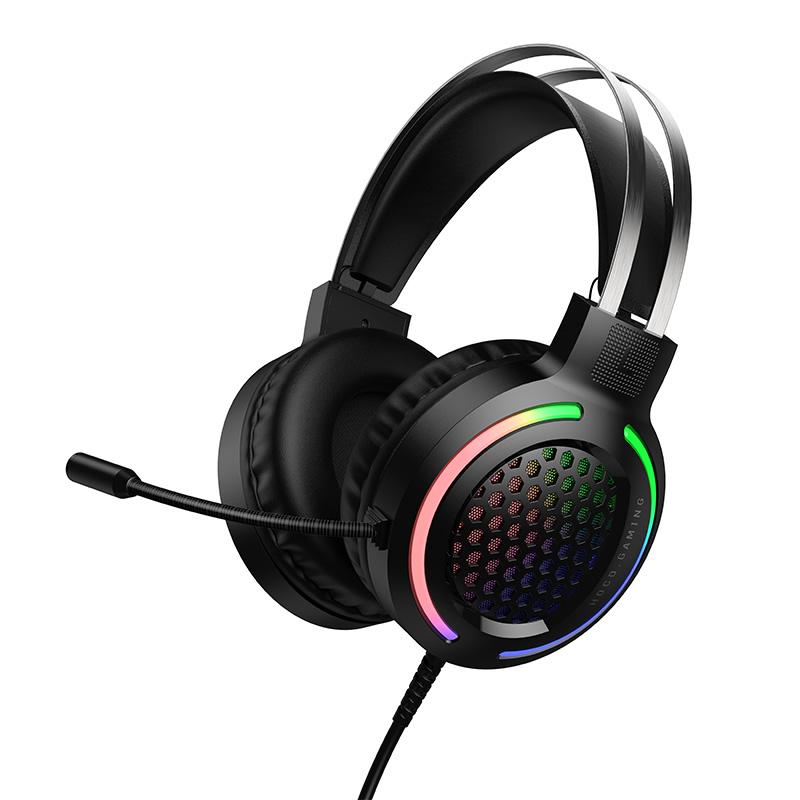 W117 Battle Casque Gaming Filaire 50 mm avec Micro et LED – HOCO
