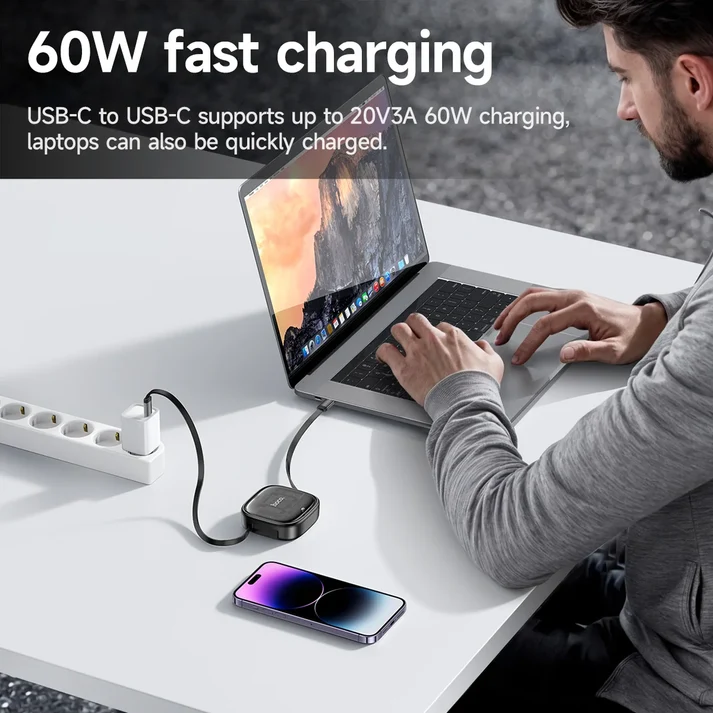 Kit Câble Rétractable USB-C 60W U140 HOCO