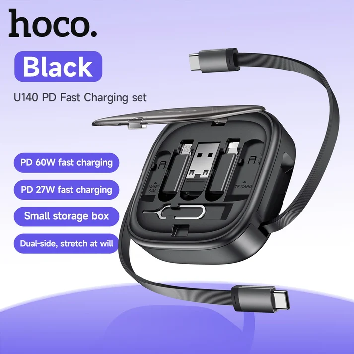 Kit Câble Rétractable USB-C 60W U140 HOCO