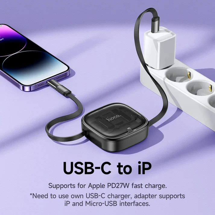 Kit Câble Rétractable USB-C 60W U140 HOCO